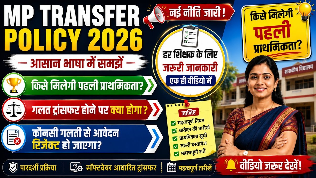 Understanding the MP Teacher Transfer Policy 2026 in Simple Terms