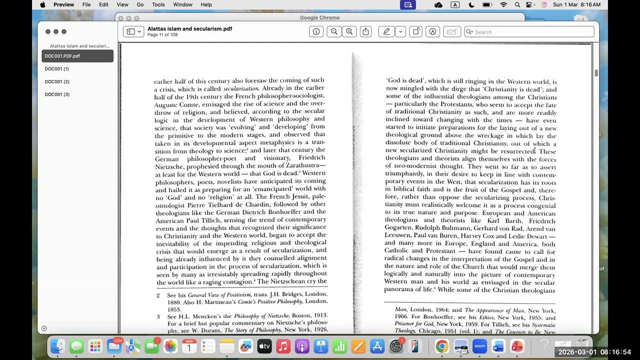 Islam and Secularism (BM) - 1 Mac 2026