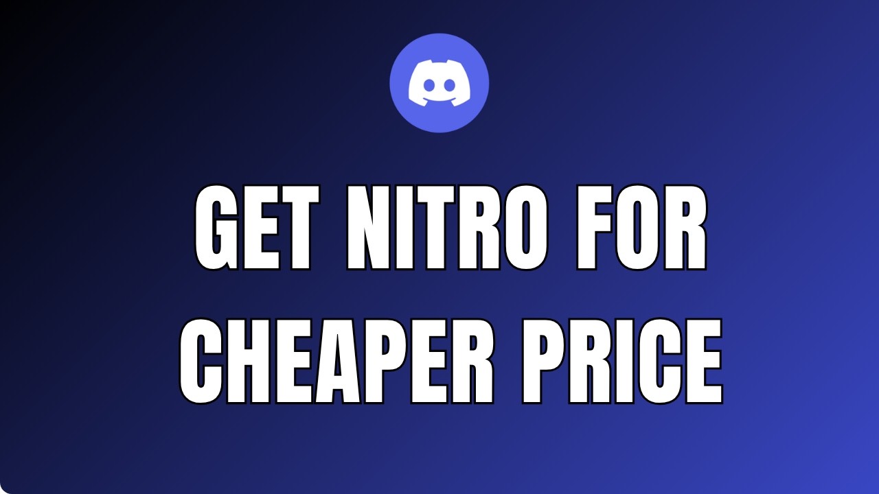 How To Get Discord Nitro for Cheaper 2026 !