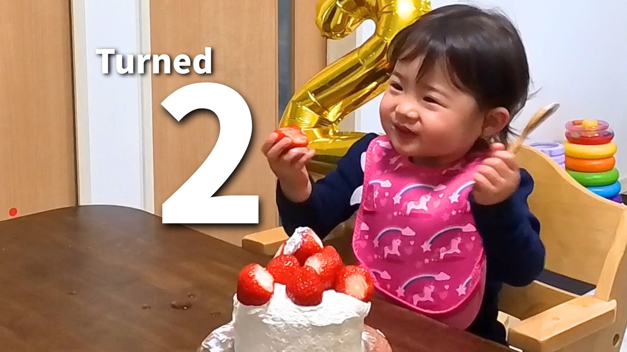 [🇯🇵Real Life in Japan] Happy 2nd Birthday! 🎂 Homemade Cake & DIY Hand-Roll Sushi Party