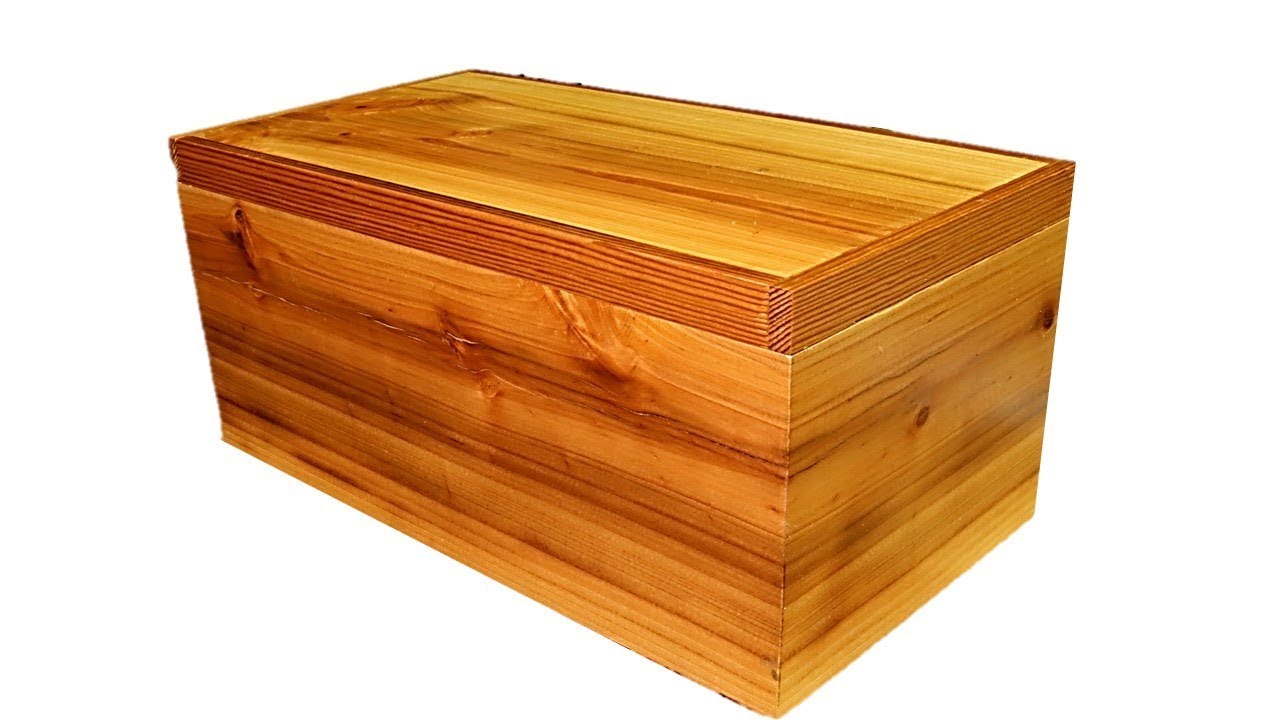 cypress box with hidden compartment