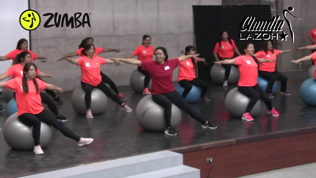 FITBALL + ZUMBA FITNESS (Ricky Martin, Pégate un poco mas y Wilfrido Vargas, Mentiras)