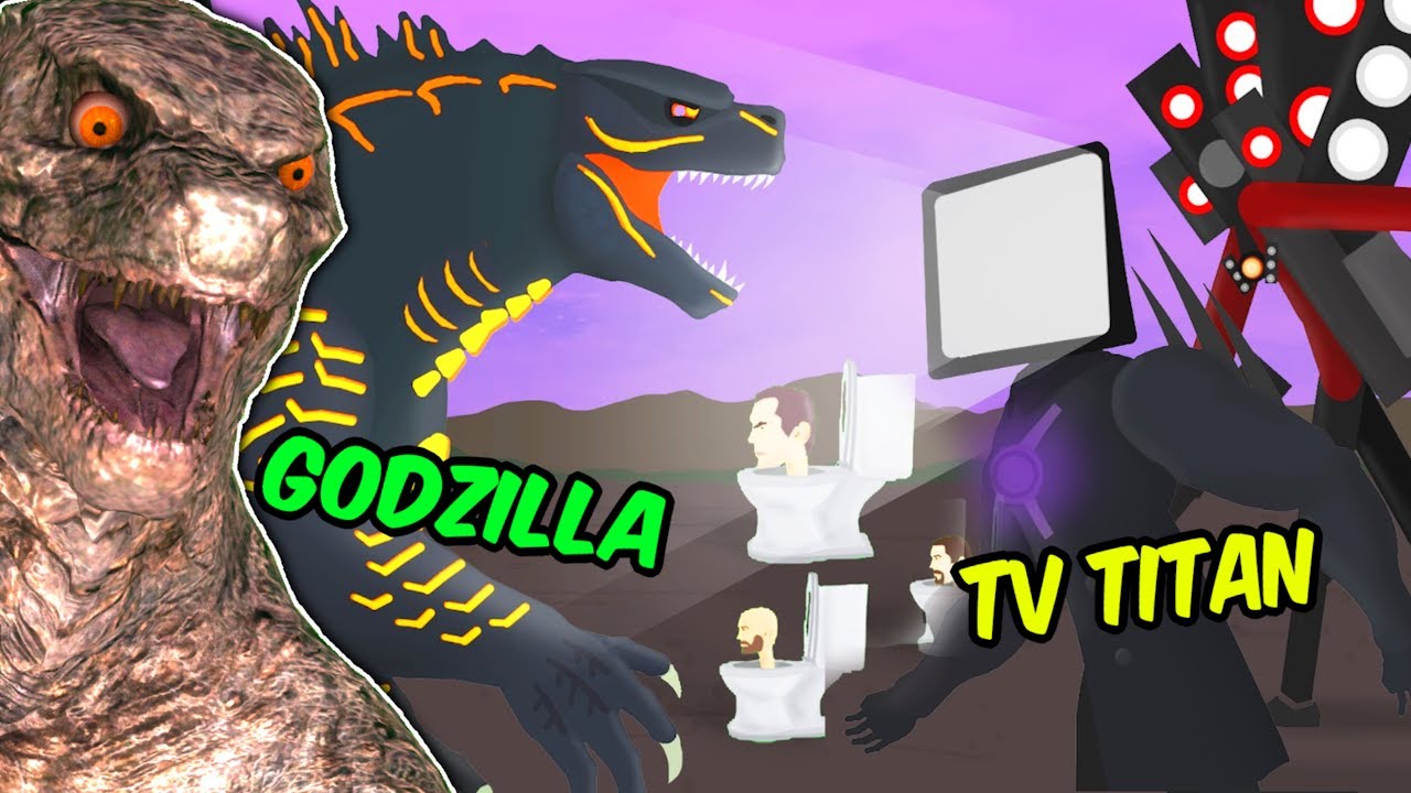 Реакция на Godzilla vs Skibidi Toilet Titans