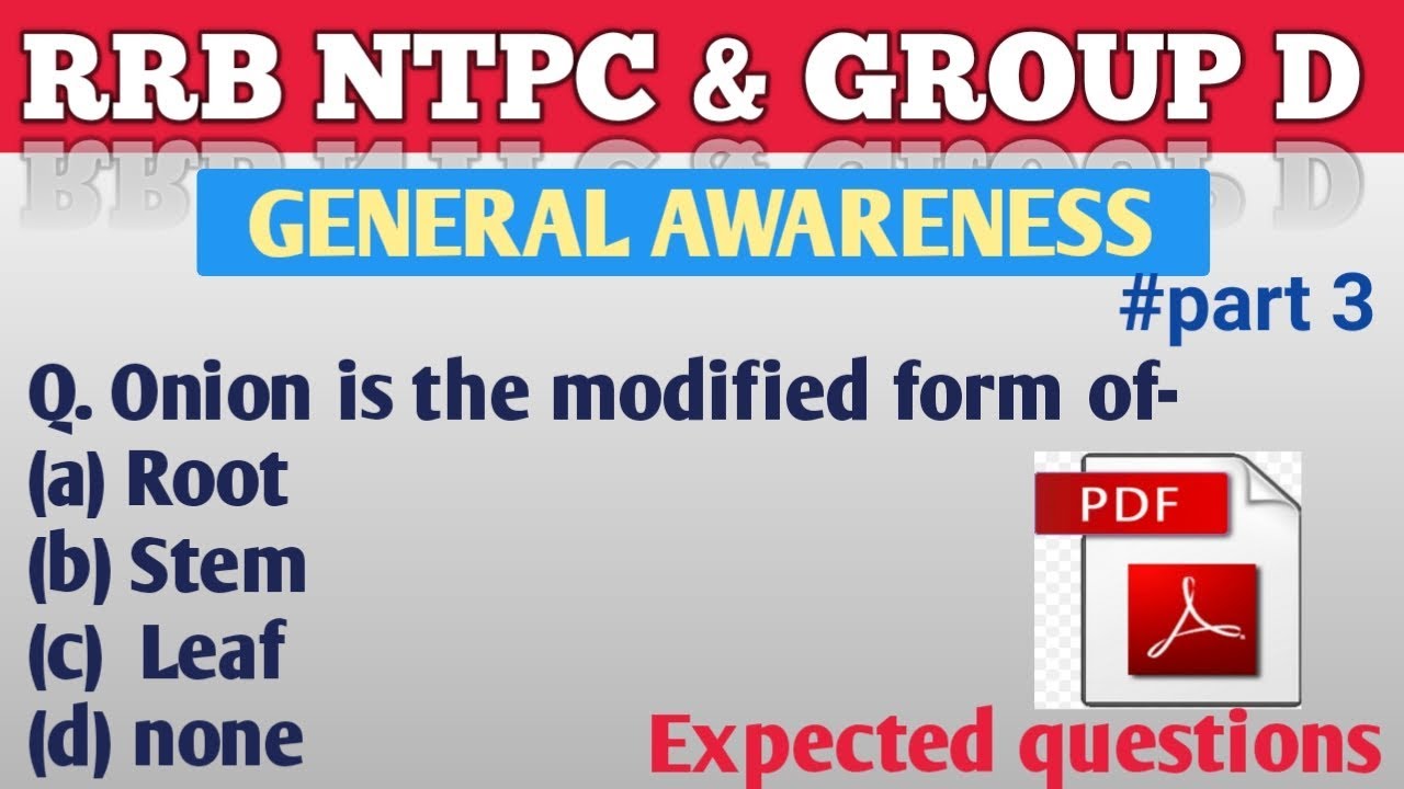 RRB NTPC general awareness test series||RRB GROUP D general awareness test series|general awareness