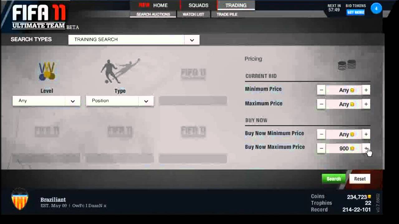 Fifa 11 Ultimate Team: Quick and Easy Coins 4.
