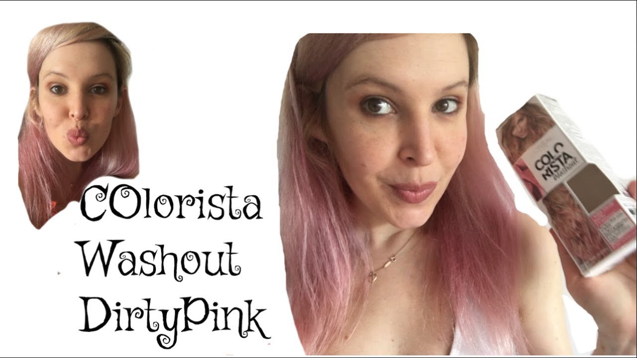 Colorista Washout dirty pink l'oreal , cheveux rose.