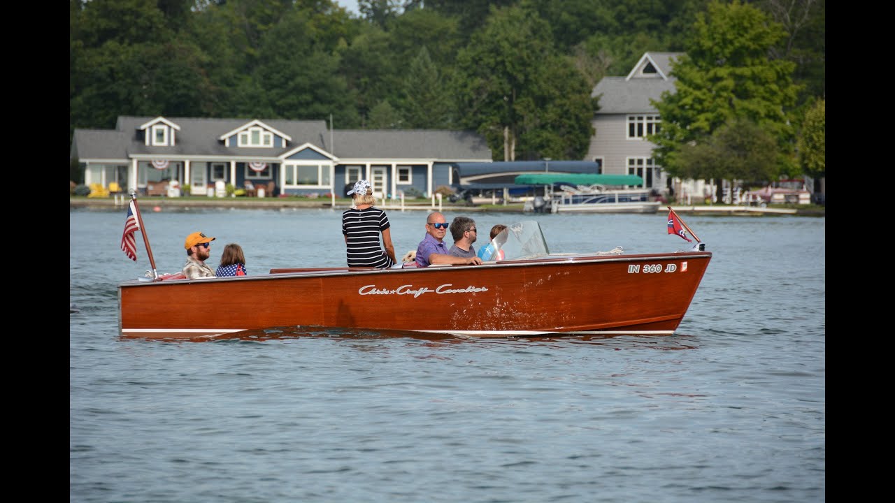 Lake Wawasee - Syracuse, Indiana - Wooden Boat Parade called Thunder Run   on 8-31-2025.
