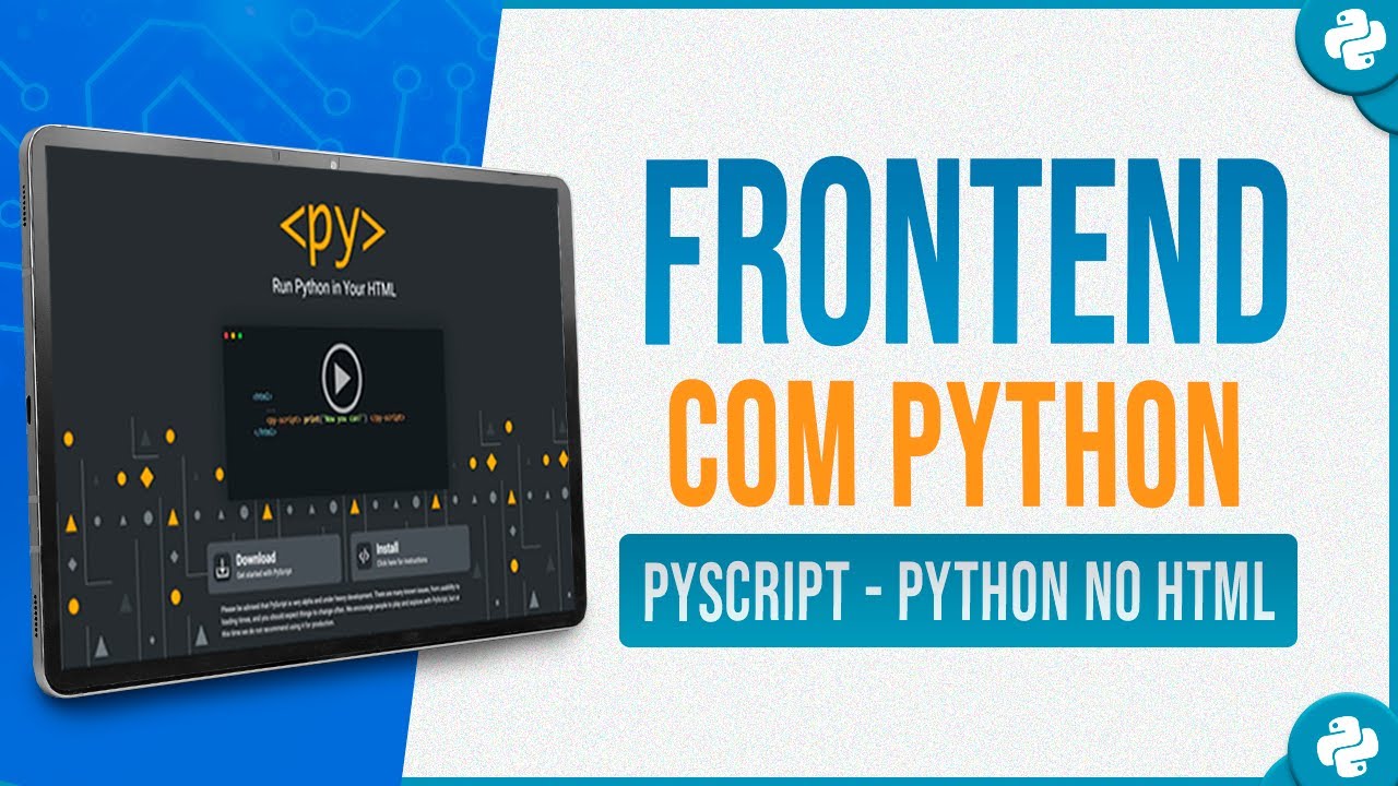 PyScript - Python no HTML - Frontend com Python