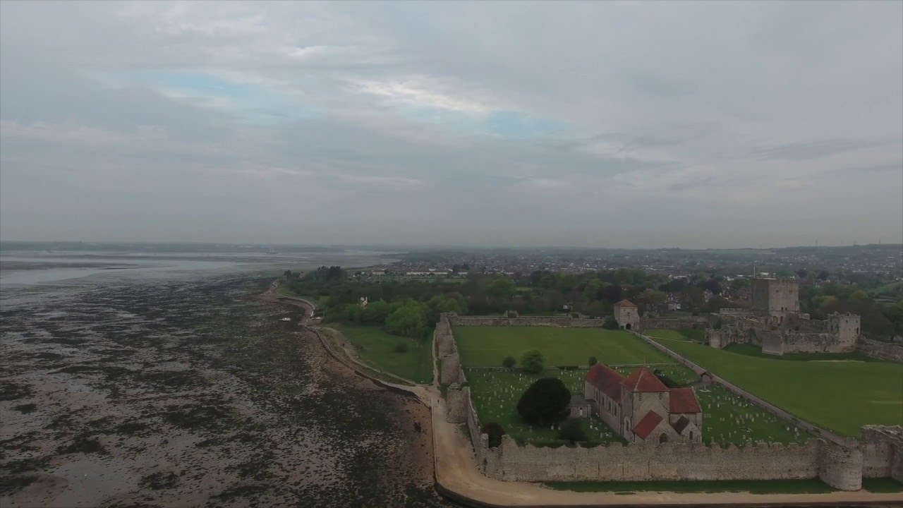 Portchester Castle at Dawn