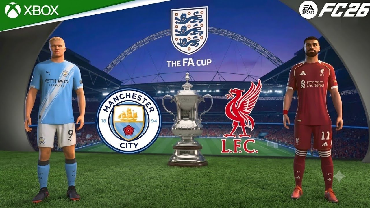 ​FC 26 - Man City vs Liverpool | FA Cup Quarter Final 2026 | Mohamed Salah Erling Haaland Gameplay