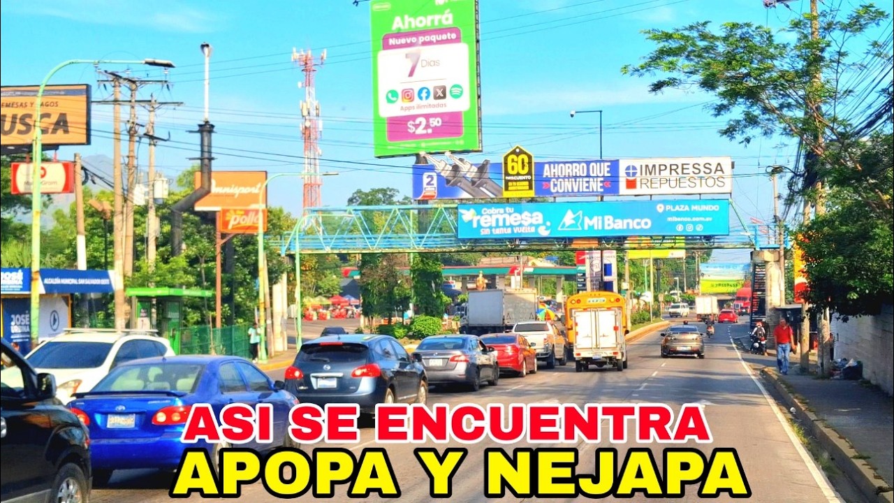 MIRA COMO SE ENCUENTRA APOPA Y NEJAPA. #elsalvador