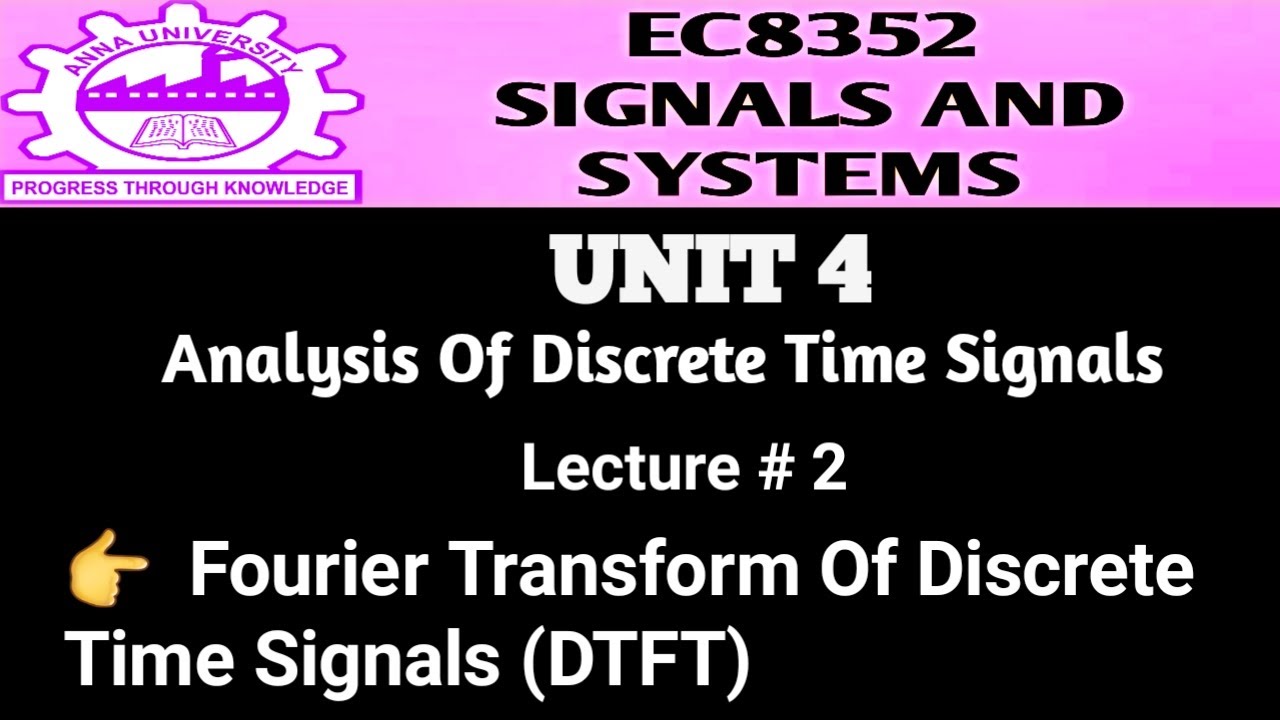 HOW TO SOLVE DTFT & IDTFT PROBLEMS?