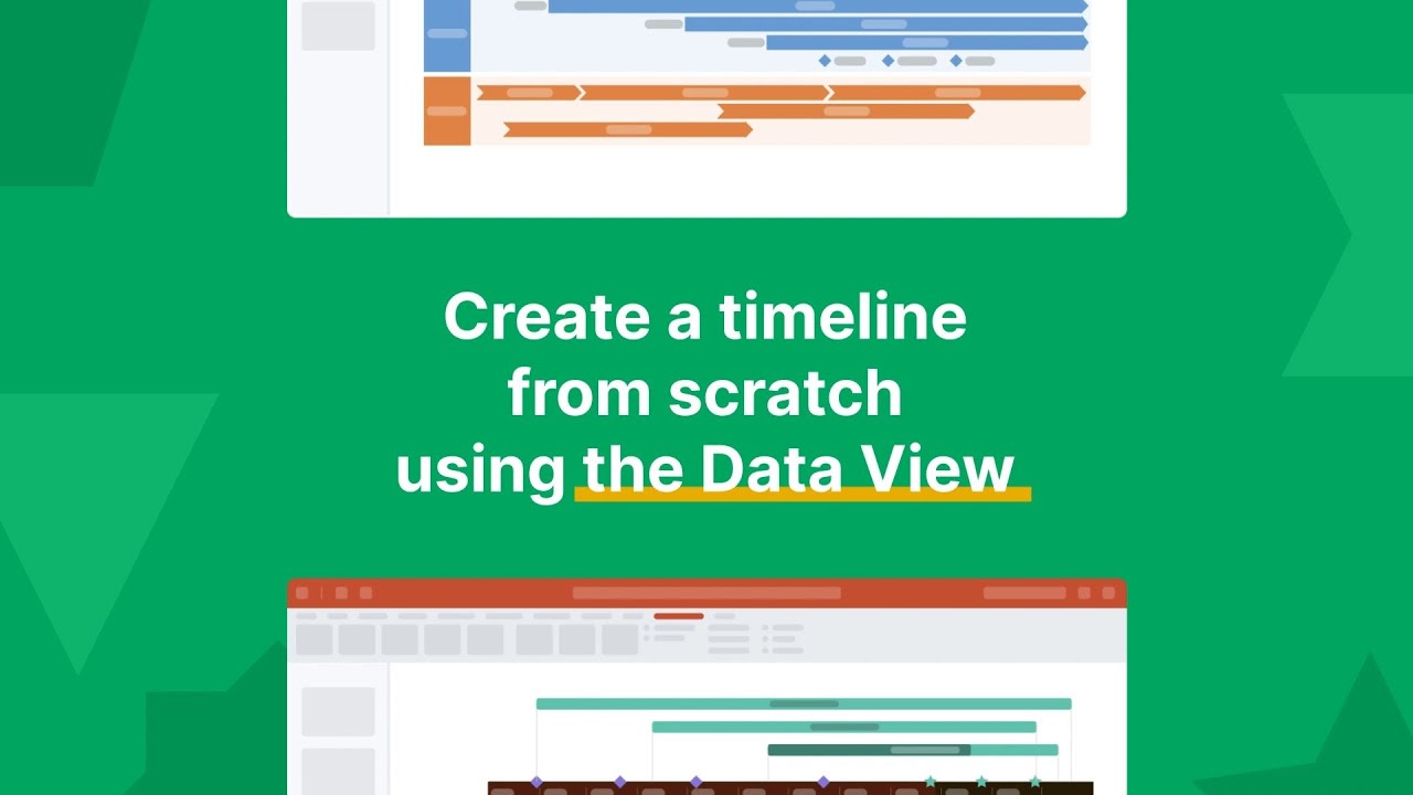 Create a timeline from scratch using the Data View | Office Timeline Add-in Fundamentals