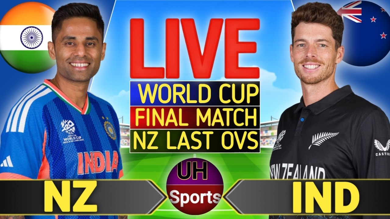 T20 WC, T20 Live Cricket Match Today NZ Bat | India vs NZ Live, World Cup Today Match Live Scores