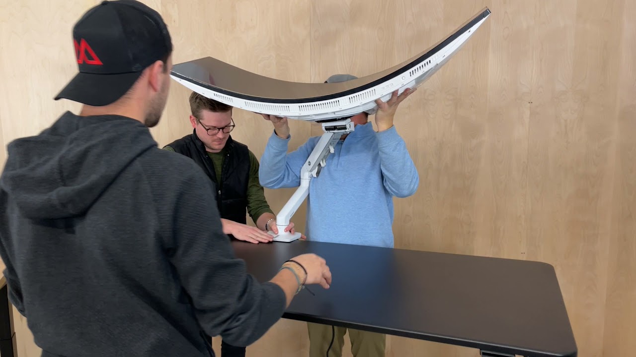 Samsung Odyssey Neo G9 on a Height Adjustable Desk (Fully Jarvis VS Apex Pro)
