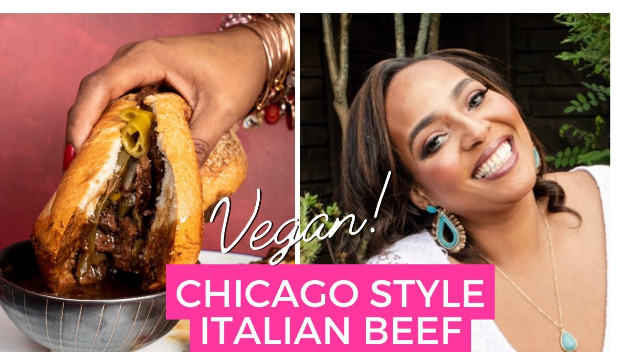 CHICAGO STYLE ITALIAN BEEF SANDWICH ( vegan) | Chef Joya recipes