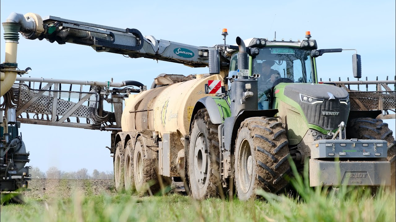 Lohnunternehmen Ganzenmüller / Gärreste ausbringen in Ost Deutschland