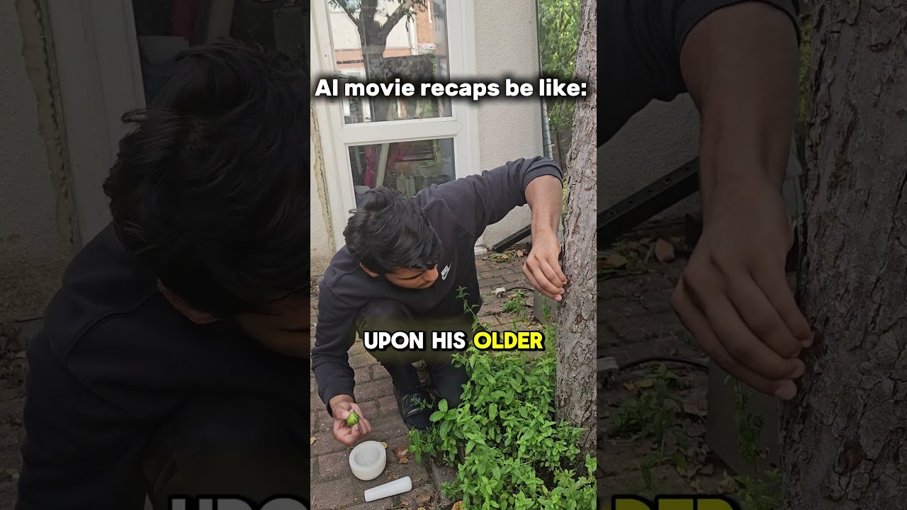 AI movie recaps be like  The man licked the tree #movie #movierecap  #funny #trending #ai #comedy
