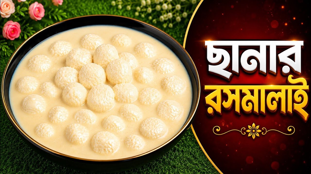 একদম সহজ উপায়ে ছানার রসমালাই মিষ্টি বানানো রেসিপি /Easy Way to make chanar Rasmalai/ very easily/
