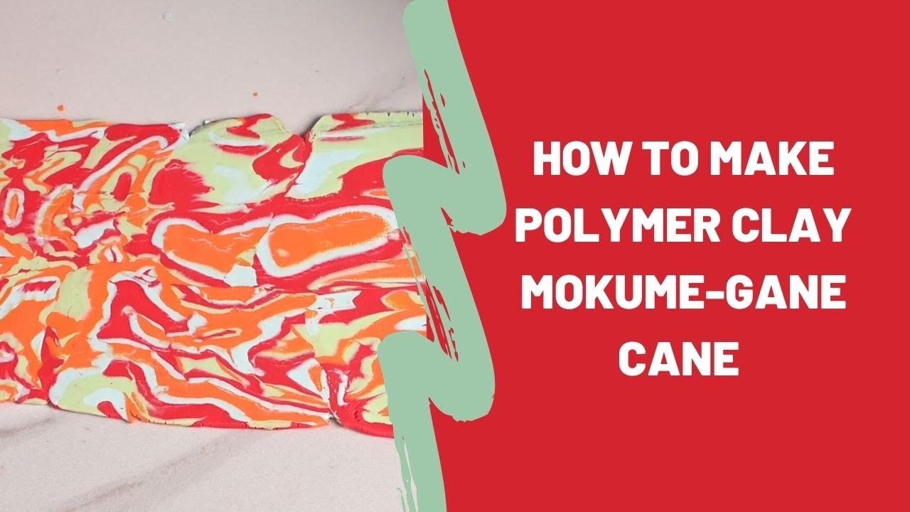 How to make polymer clay Mokume Gane Cane Pattern, Mokume Gane slab, Psychedelic polymer clay slab