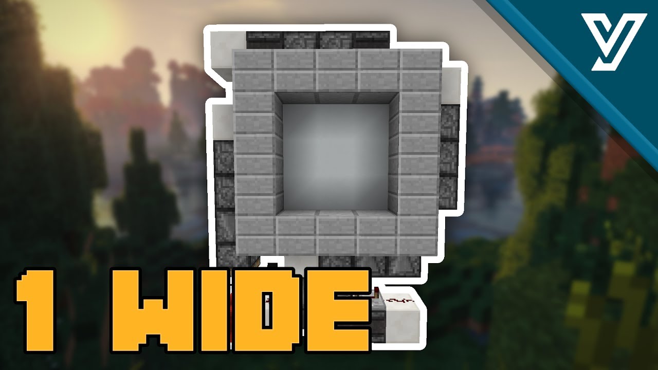 SMALLEST 3x3 Piston Door - ONLY 1 WIDE!