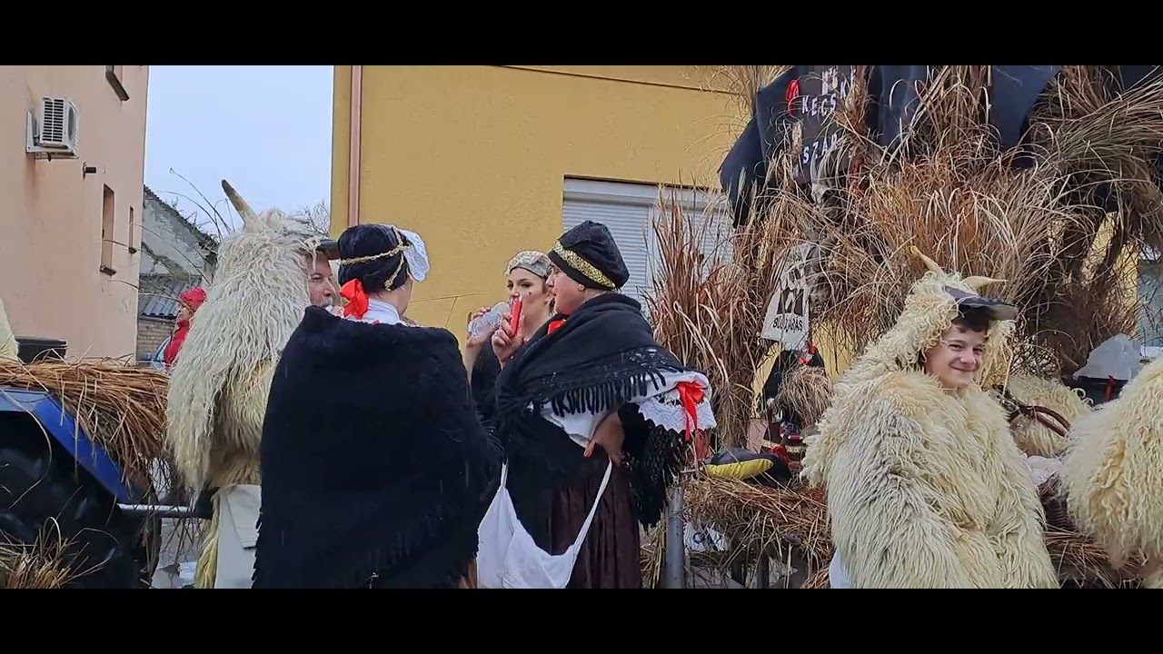 Mohácsi busójárás 2024 - készülődés a menetre