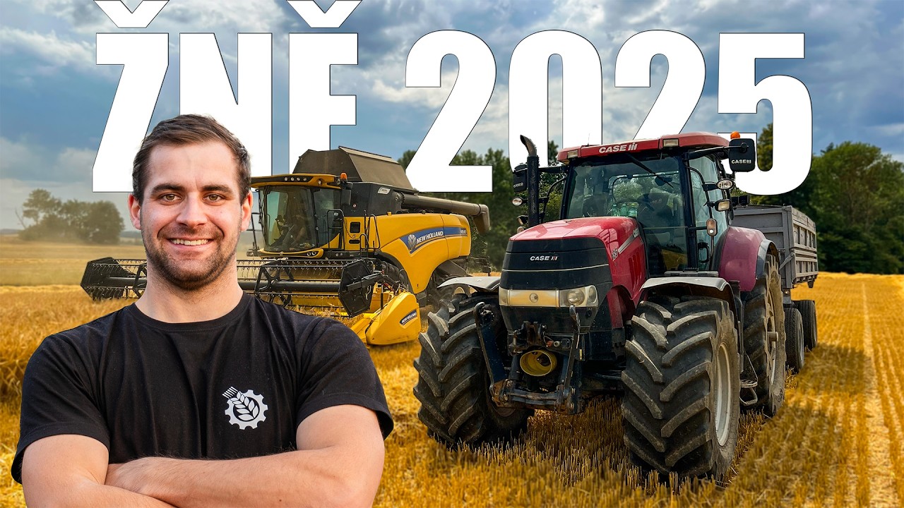ŽNĚ 2025 - Odvoz ječmena od kombajnu s esem z ruk&aacute;vu, kter&yacute;m jezdil i tvůj děda 😁 🌾 CASE IH PUMA