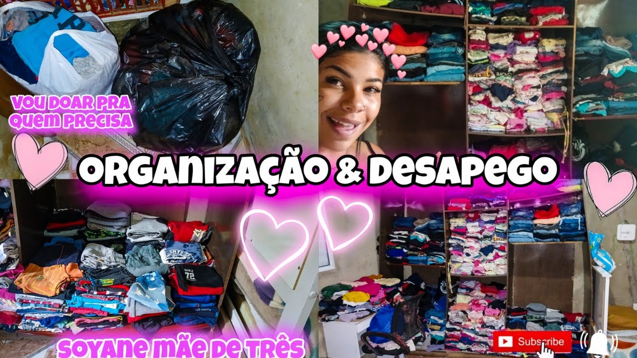 ORGANIZAÇÃO E DESAPEGO | LIMPEZA NO GUARDA-ROUPA + DOAÇÕES | ROTINA MÃE DE TRÊS