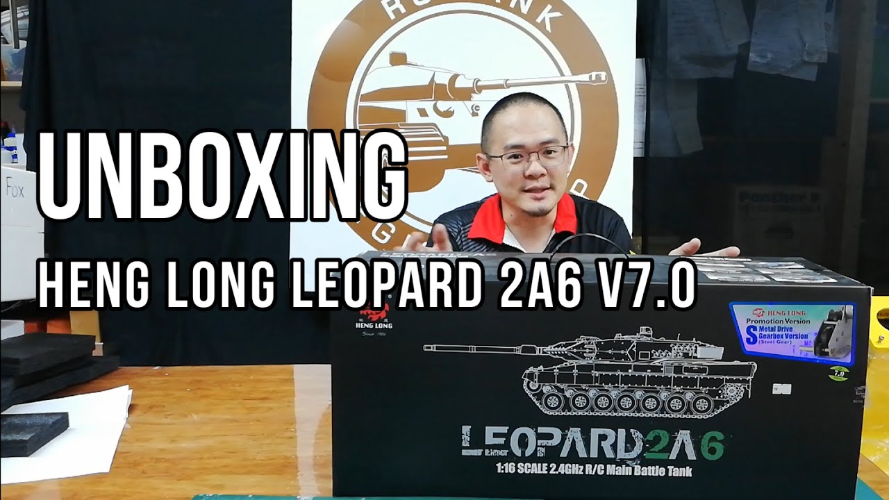 РАСПАКОВКА Heng Long Leopard 2A6 версии 7.0