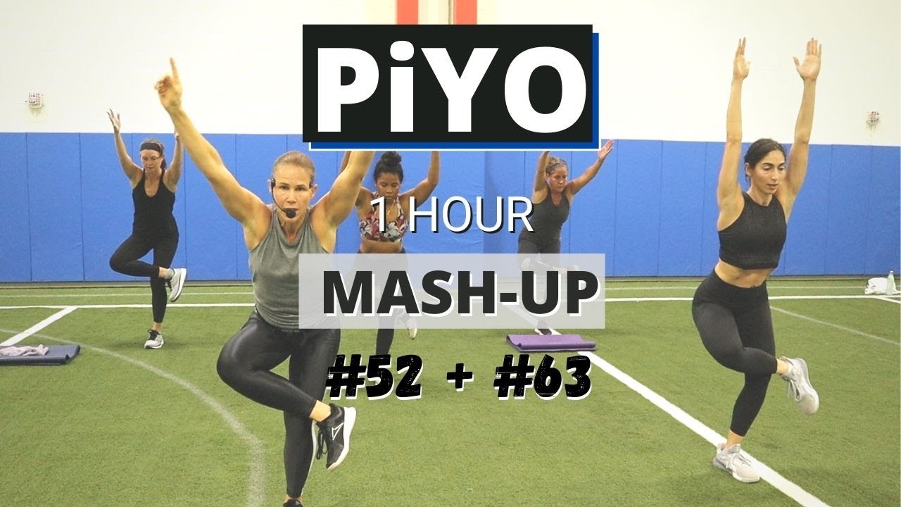PiYO MashUP #52+ #63 | at HOME Workout | No Equipment Full Body Strength + Tone + Cardio | Yoga Flow