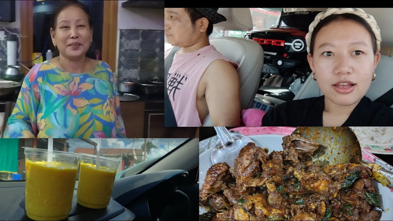 Dinner at my aunt's place #  back to ukhrul 