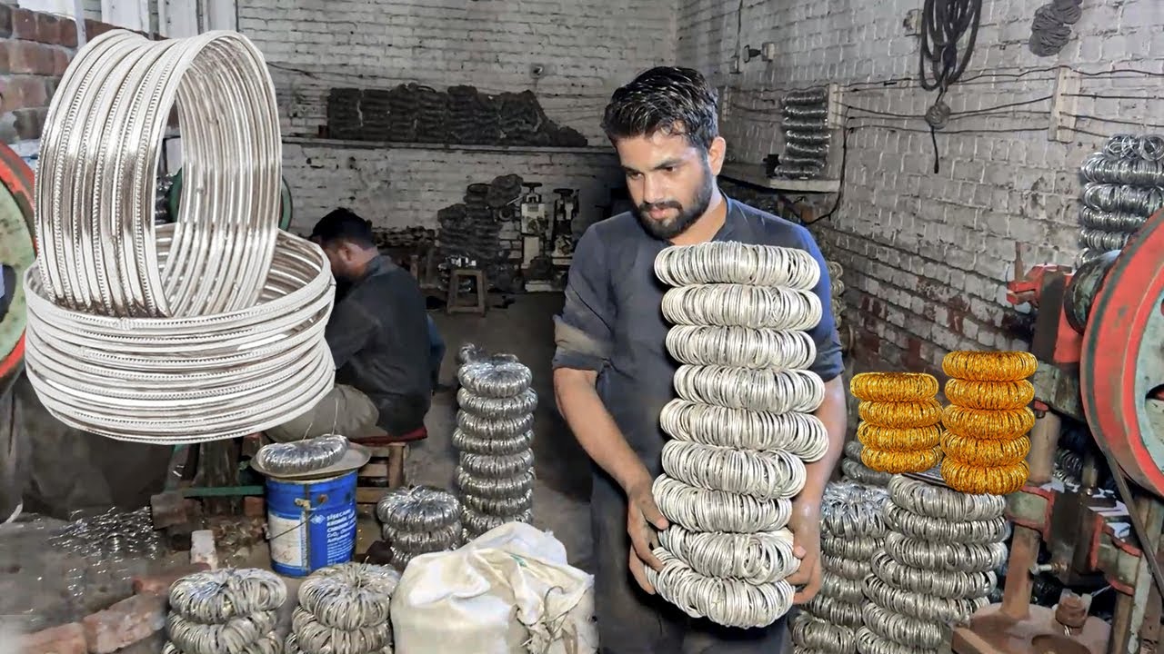 Amazing process of making Bangles inside factory || Mass Production