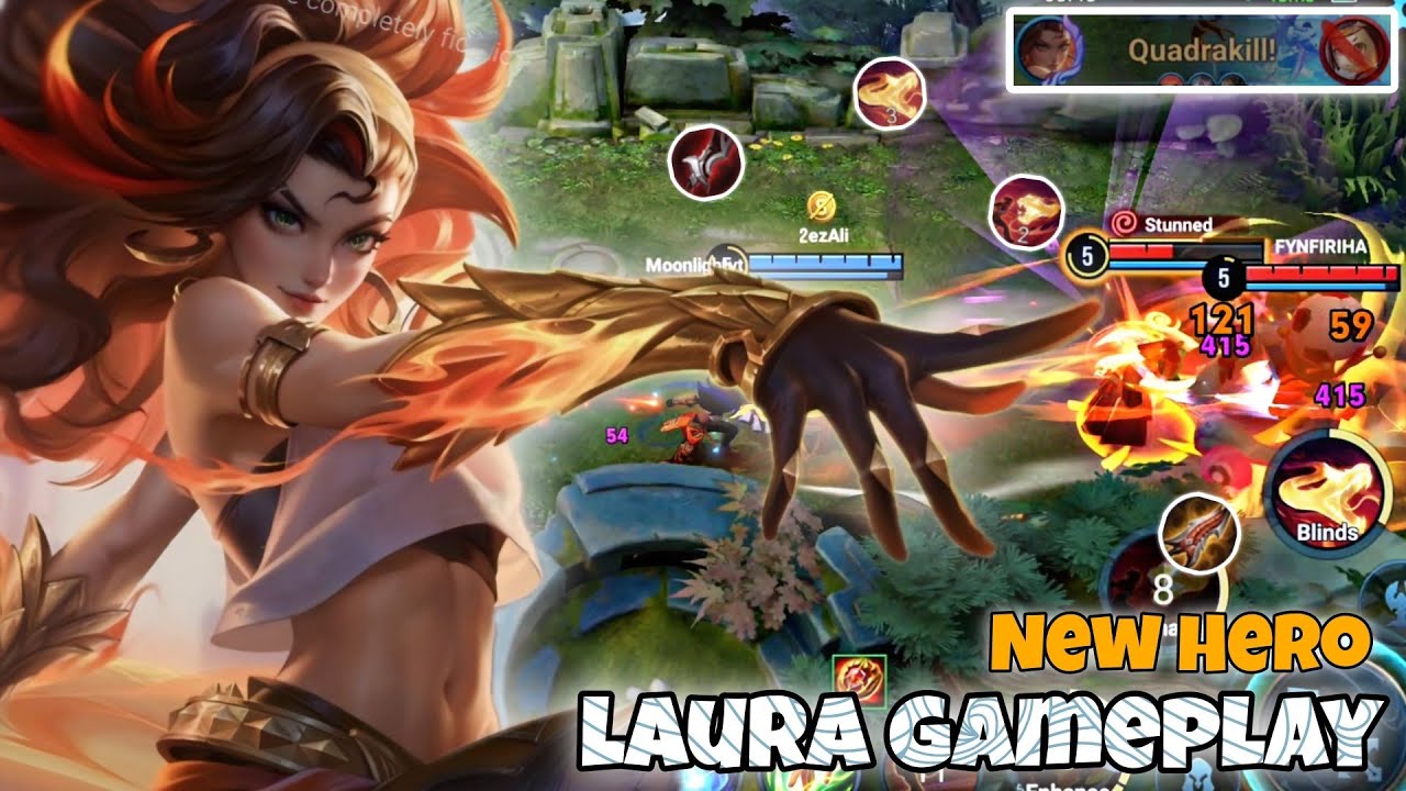 Laura Farm Lane Pro Gameplay | New Hero Guide | Honor of Kings HOK KOG