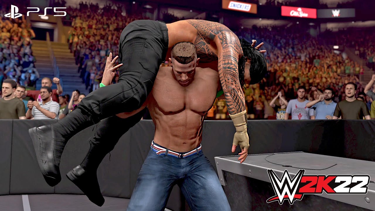 WWE 2K22 - John Cena vs. Roman Reigns - For The WWE Championship at SummerSlam | PS5™ [4K60]