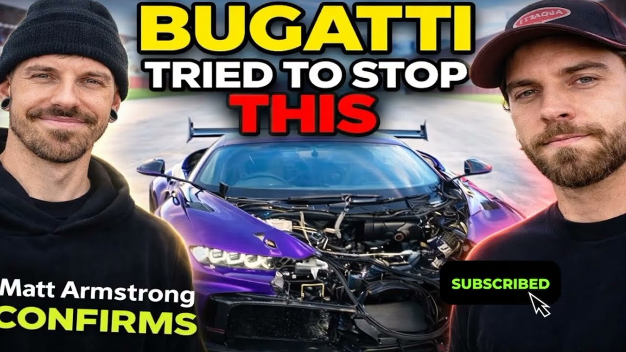 MAT ARMSTRONG BREAKS THE SILENCE ON CRASHED DAMAGED BUGATTI CHIRON PUR SPORT