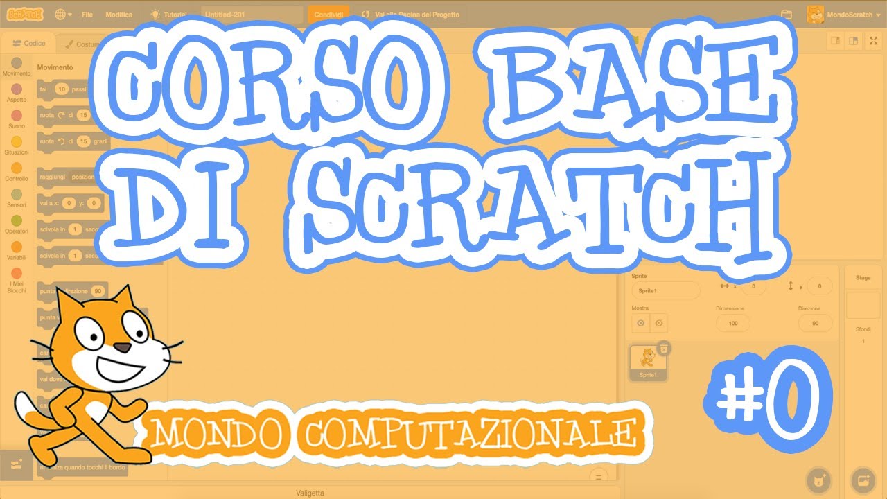 L'editor di Scratch - Corso di Scratch #0