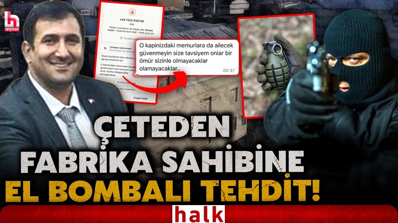 10 milyon haraç istedikleri fabrika sahibini, iş yerine el bombası atmakla tehdit ettiler!