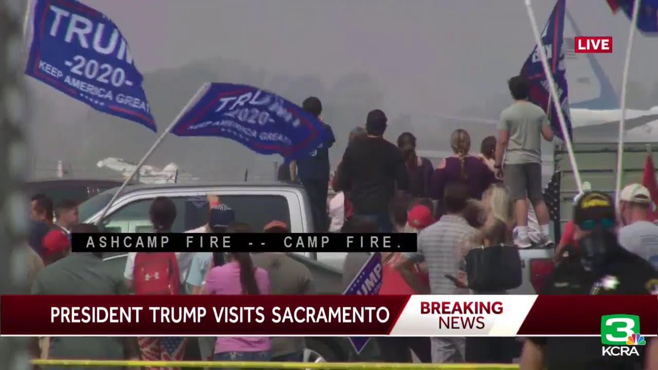 LIVE | President Trump arrives in Sacramento County to meet with fire officials