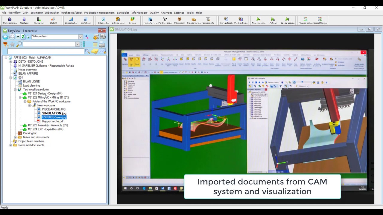 Alphacam Interface | WorkPLAN ERP Solutions