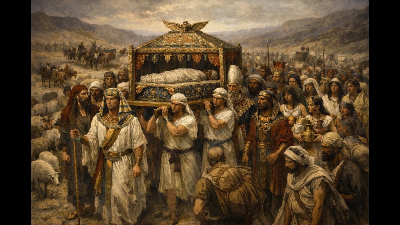 S1E230 The Book of Genesis: Egyptian elders go with Joseph to bury his father (Genesis 50.7-13)