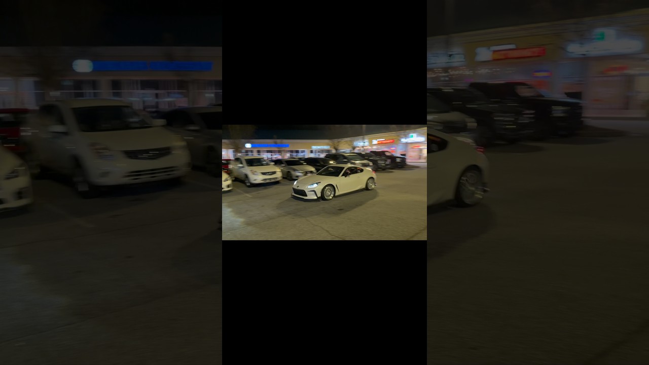 I spotted a modified Toyota GR86 and a Scion FRS at a car meet 