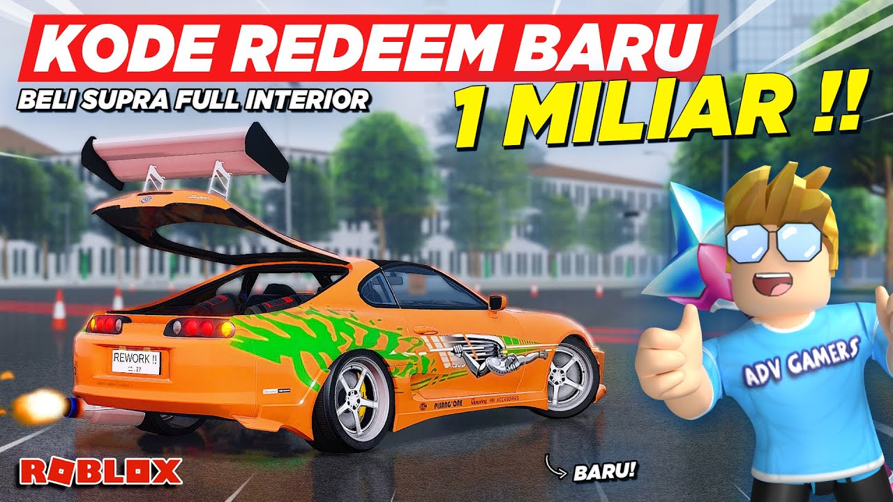 BANYAK KODE REDEEM BARU 1 MILIAR DAN BELI SUPRA FULL INTERIOR !! CDID UPDATE IMLEK - Roblox