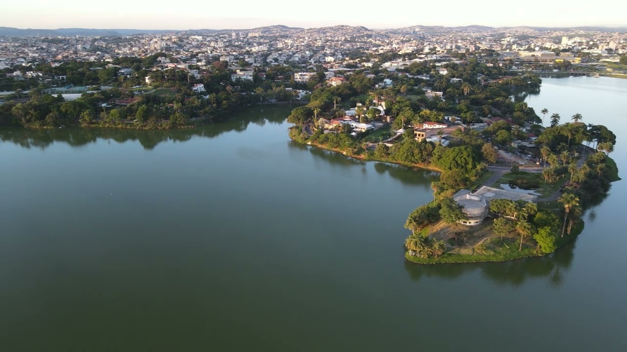 Belezas de BH vistas do céu: Lagoa da Pampulha em 4K parte 2