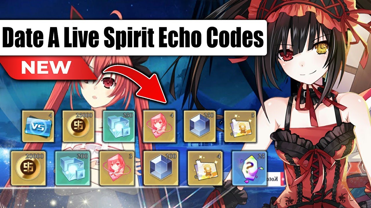 DATE A LIVE SPIRIT ECHO CODE 2025 | DATE A LIVE GIFT CODE | DATE A LIVE SPIRIT ECHO
