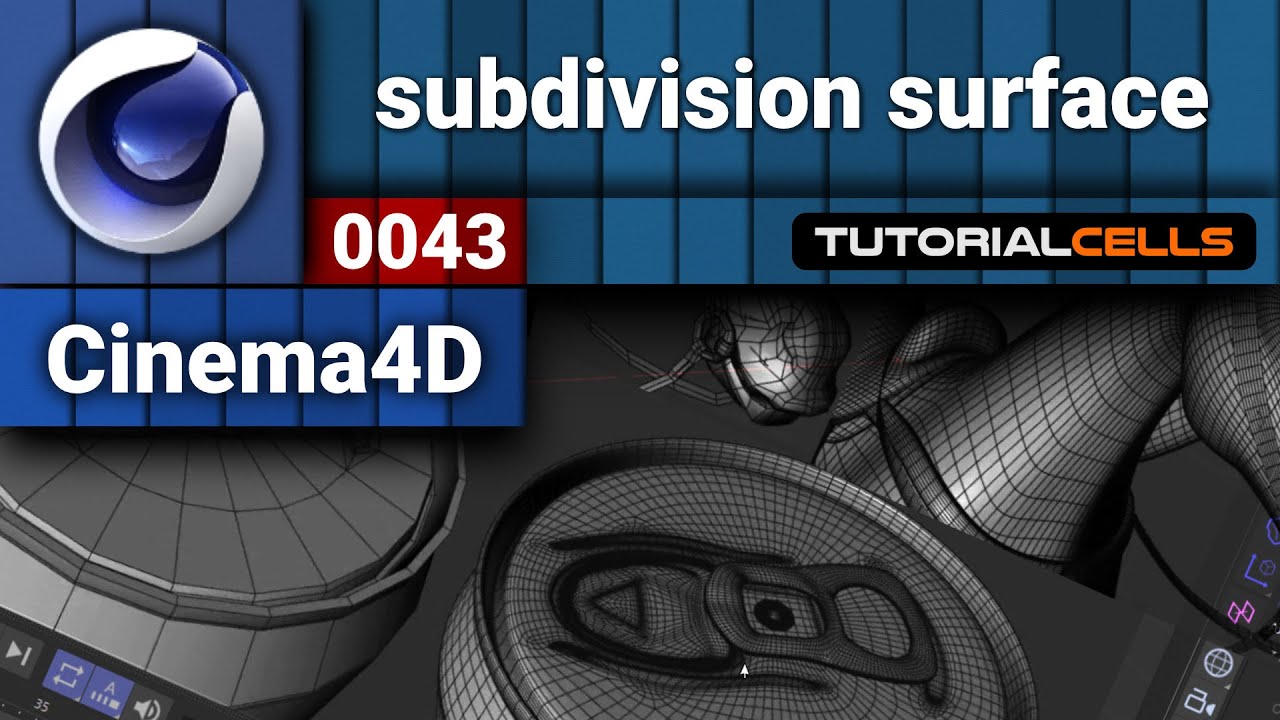 0043. subdivision surface in cinema 4d