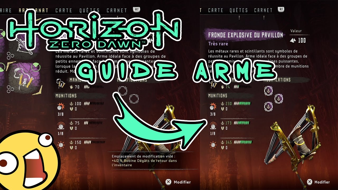 GUIDE | HORIZON ZERO DAWN | BIEN AM&Eacute;LIORER LES ARMES !