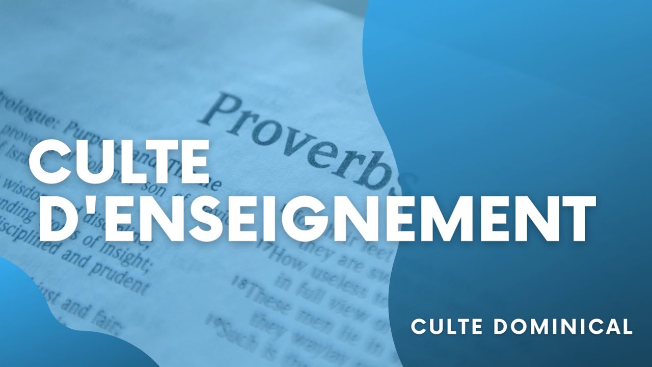 CULTE D'ENSEIGNEMENT DU 01.01.2023
