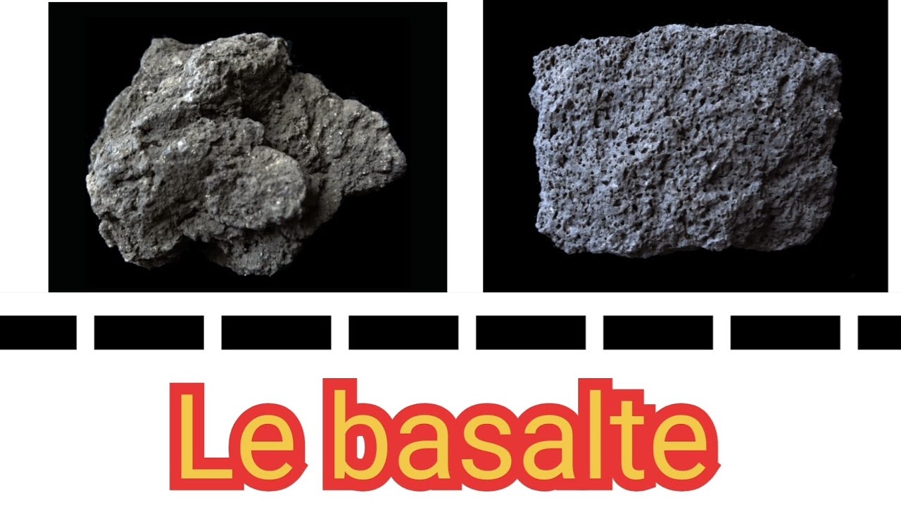 Le basalte : Une roche magmatique volcanique.
