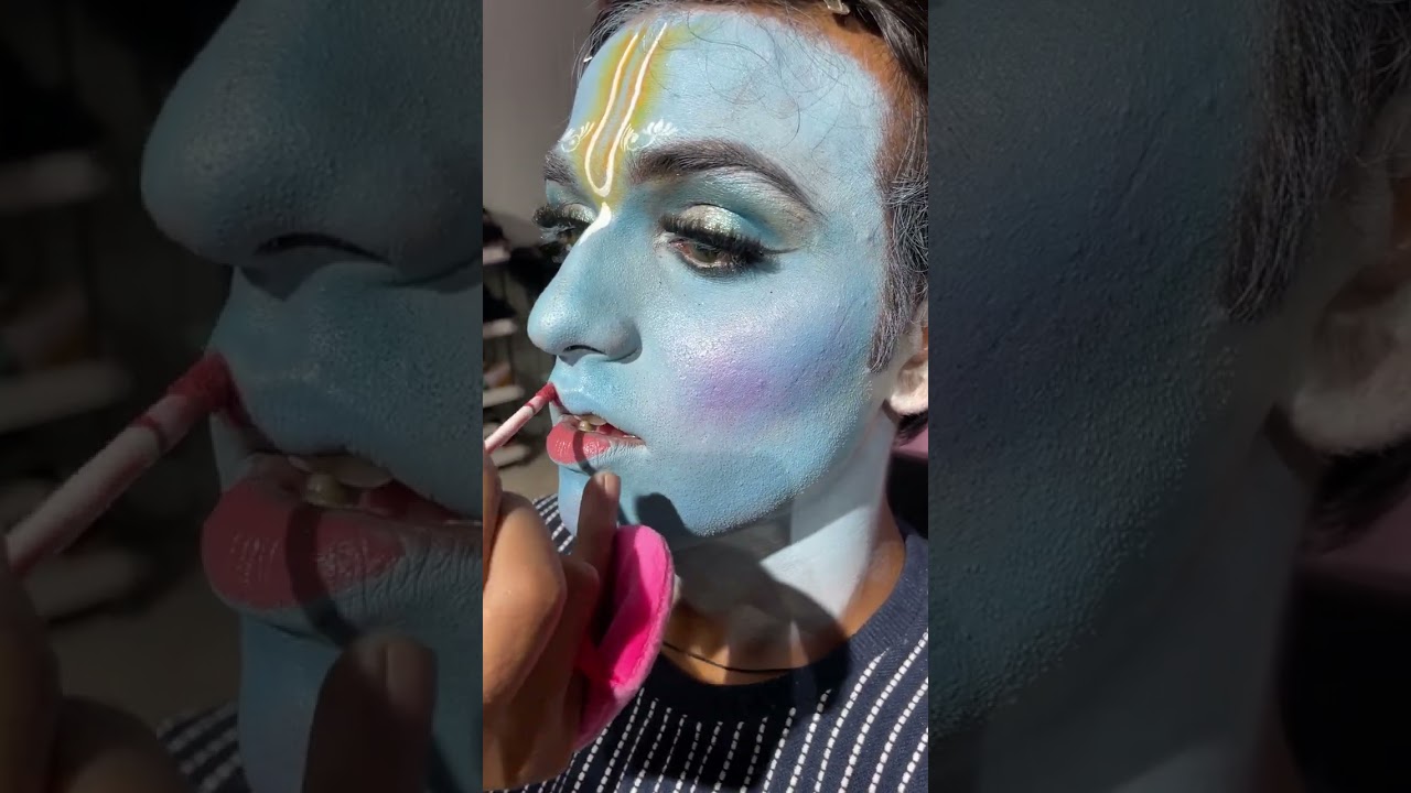 Krishna makeup Tutorial step by step |  