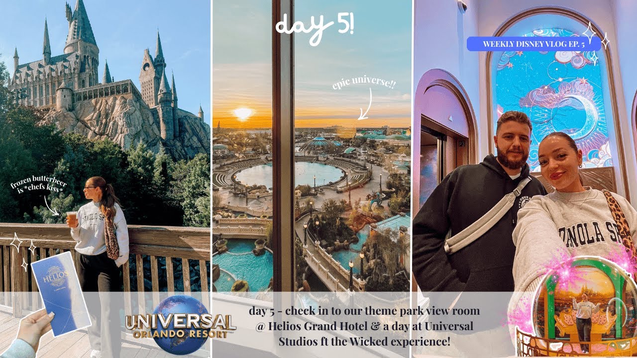 ORLANDO DAY 5 | Helios Grand Park View room, a day at Universal 🌍 & dinner with a theme park view 🤭🎢